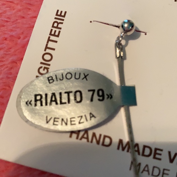 Murano sterling silver drop earrings - Picture 3 of 5